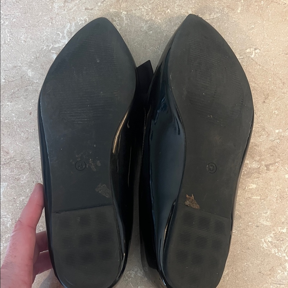 Chic Black Bow Loafers - Picture 4 of 13